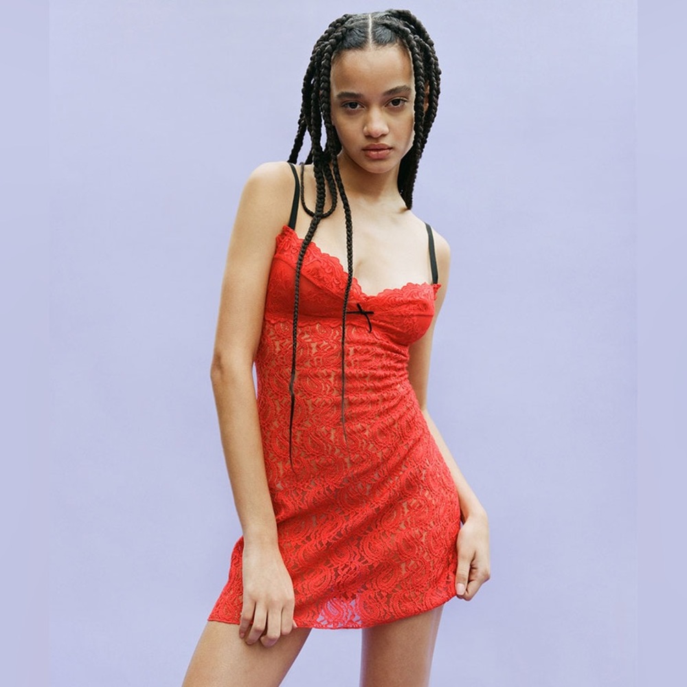 Réalisation Par Cindy Dress in Red Small